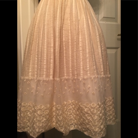 ANTHROPOLOGIE Moulinette Soeurs Ivory Lace Dress - Picture 5 of 8